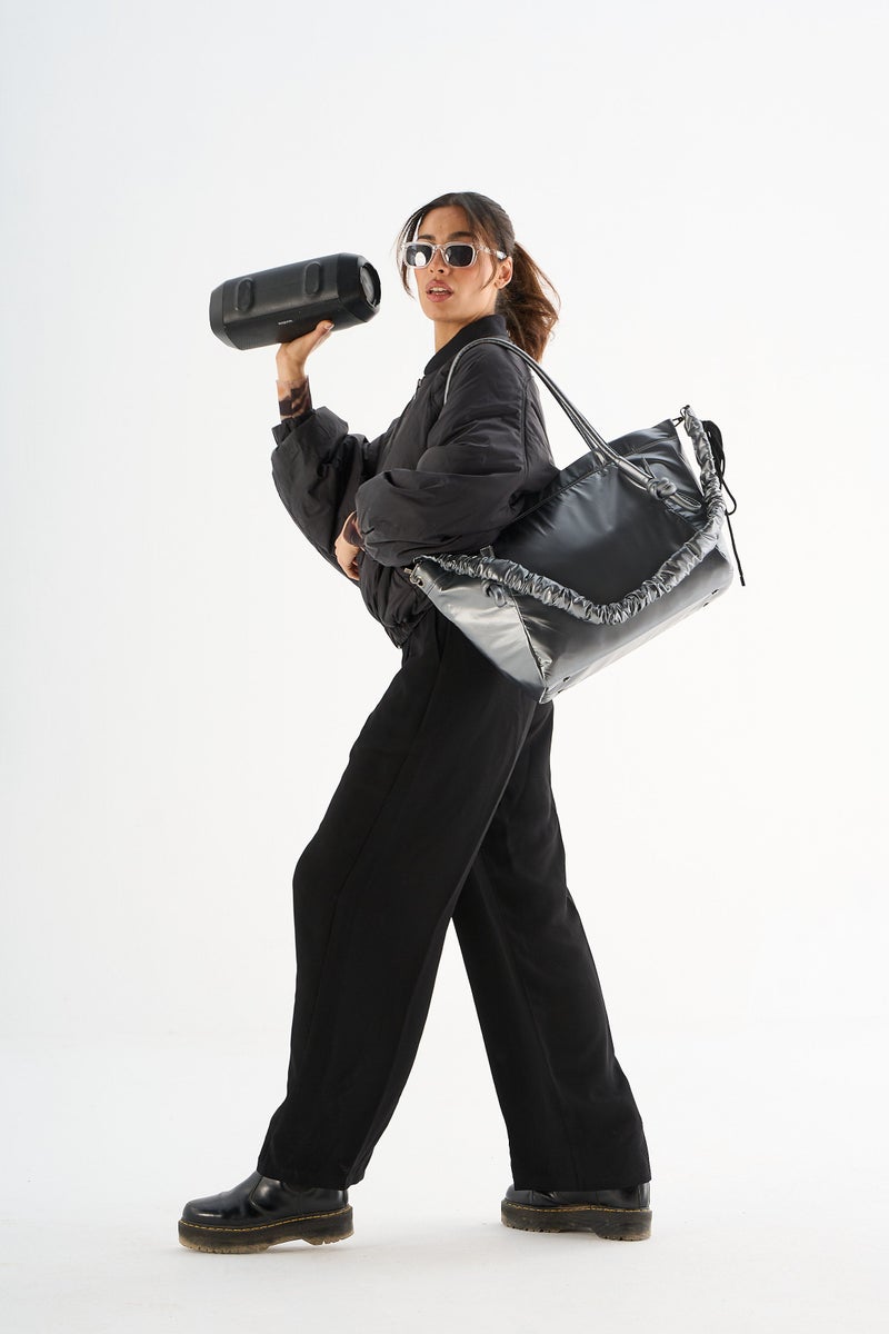 Zuri Via Tote - Dark Silver - Image 1